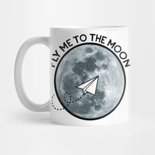 Fly me to the Moon Paper Airplane Mug